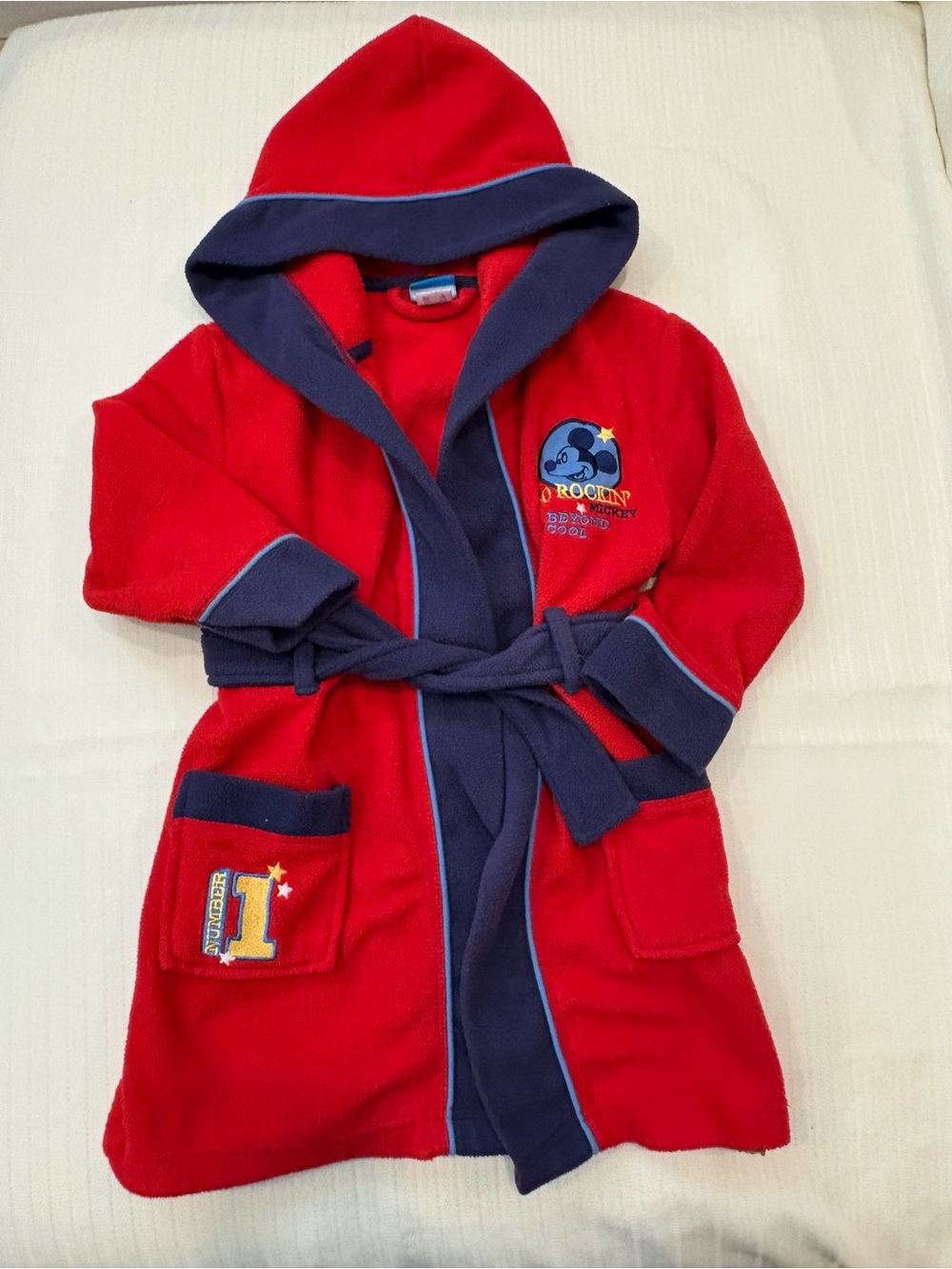 Disney Hooded Kids Robe - Cozy Fleece Bathrobe